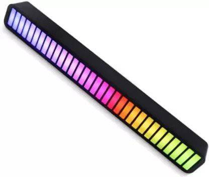 nunki trend 32 Bit Music Level Indicator, Colorful LED Ambient Strip Light Car,PC,TV,Room Sound Control Pickup Rhythm Light, Voice-Activated Pickup Rhythm Light Led Light