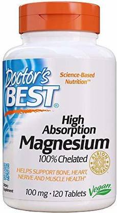 Doctor's Best High Absorption Magnesium Glycinate Lysinate, 100% Chelated, TRACCS