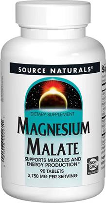 Source Naturals Magnesium Malate 3750 mg Per Serving Essential Magnesium Malic Acid Supplement