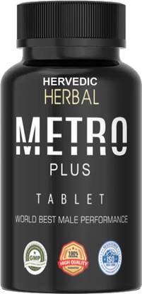 hervedic Herbal Metro Plus Tablet for Men Long Time Power, Strength & Stamina