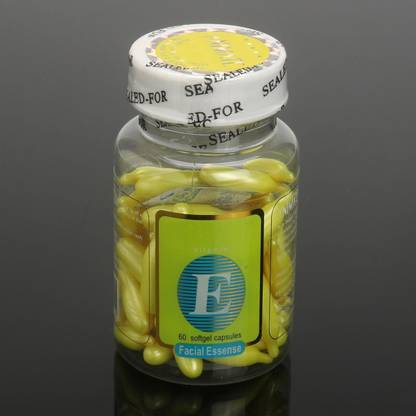 CATERINACHIARA Pro Vitamin E capsules for hair and skin, Aloe Vera and Vitamin E Capsule