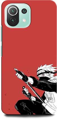 GRAFIQE Back Cover for Mi 11 Lite, Xiaomi 11Lite NE KAKASHI, NARUTO, ANIME, NEON, SUPERHERO, NINJA, BLACK