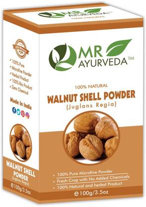 MR Ayurveda 100% Organic Walnut Shell Powder