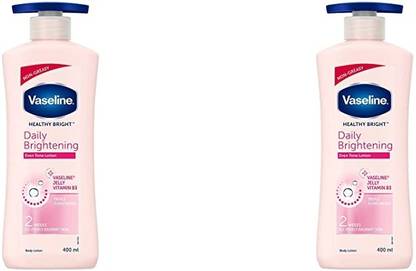 Vaseline HEALTHY BRIGHTENING TRIPLE SUNSCREEN BODY LOTION 400 ML X 2