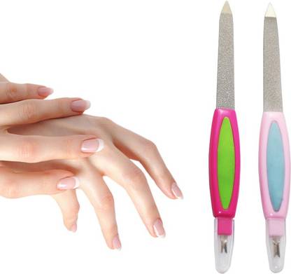 PSRO 2 IN 1 Sharp Nail File/ Filer & Shaper With Cuticle Cutter