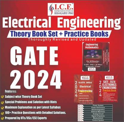 GATE Electrical Engineering 2024 : Comprehensive Set Of Theory Books And Practice Book Set, Technical Subject Practice Book For Gate Exam Preparation, Special Problems And Solutions With Hints, Updated As Per Syllabus