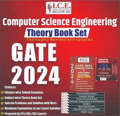 GATE Computer Science(CSE) Engineering 2024 : Comprehensive Set Of Theory Books, Special Problems And Solutions With Hints, Updated As Per Syllabus