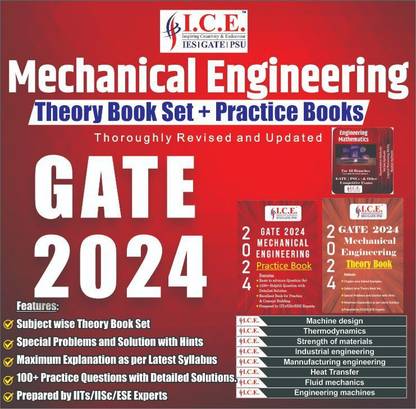 GATE Mechanical Engineering 2024 : Comprehensive Set Of Theory Books And Online Test Series, Special Problems And Solutions With Hints, Online Test Series-Mock Test, Subject Wise Test For Gate Exam Preparation, Updated As Per Syllabus