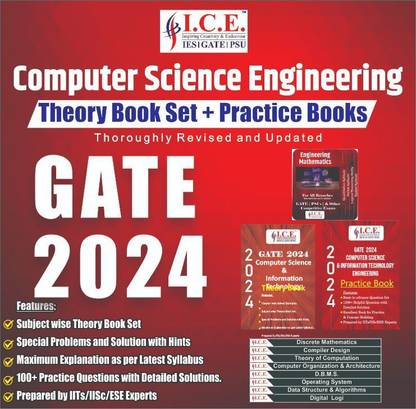 GATE Computer Science Engineering 2024 : Comprehensive Set Of Theory Books And Practice Book Set, Technical Subject Practice Book For Gate Exam Preparation, Special Problems And Solutions With Hints, Updated As Per Syllabus