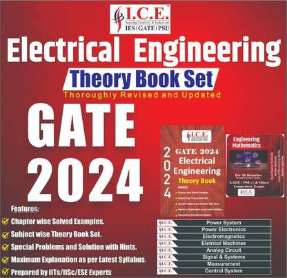 GATE Electrical Engineering(EE) 2024 : Comprehensive Set Of Theory Books, Special Problems And Solutions With Hints, Updated As Per Syllabus