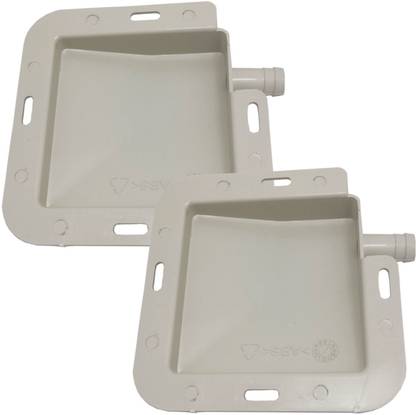 Navani Water Drain Tray Horizontal for Window AC 0.75 / 1 / 1.5 / 2 Tonne -2 Nos. Combo 12 cm x 12 cm x 5.3 cm Shelf Bracket