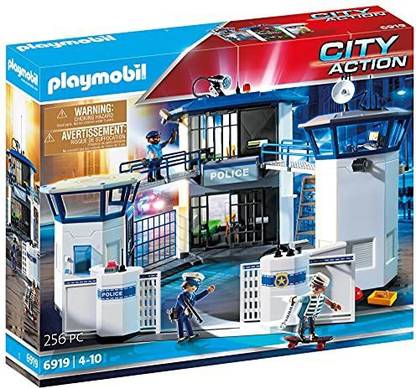 Playmobil Police Command Center with Prison Playset Multicolor, Dimensions