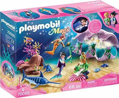 Playmobil Mermaid Pearl Shell Nightlight Colourful, 28.4 x 12.4 x 18.7cm