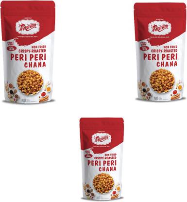 Maharana Crispy Peri Peri Chana oil-free snacks (pack of 3)