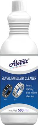 ATOMIC Silver Cleaning Liquid 500 ML Bottle, To Clean Silver Jewelry/Ornaments At Home Stain Remover