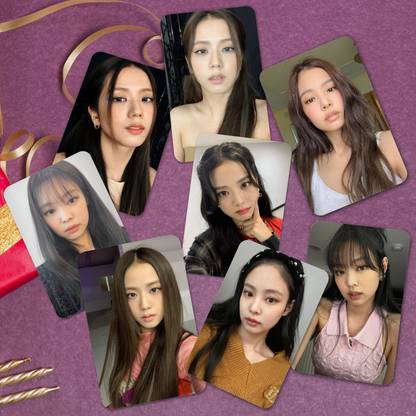 Blackpink Selca (Selfie) Photo cards ( Set of 16 + 2 Freebies ) Paper Print