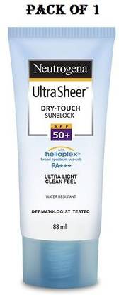 NEUTROGENA Sunscreen - SPF 50 PA+++ ULTRA SHEER DRY-TOUCH SUNBLOCK SPF 50+ 88ML –Set -1