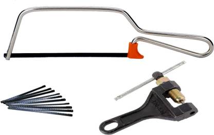 Gadariya King 420-530mm Chain Breaker with Mini Hack saw and 10pc Blade chain puller Pack of 3 Single Sided Speciality
