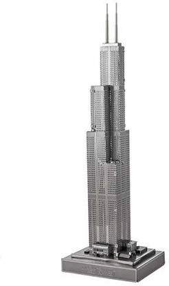 Fascinations Metal Earth ICONX Willis Tower 3D Metal Model Kit