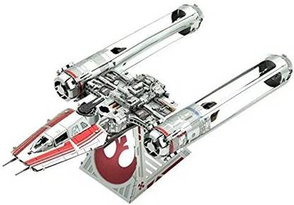 Fascinations Metal Earth Star Wars Rise of Skywalker Zori's Y-Wing Fighter 3D Metal Model Kit