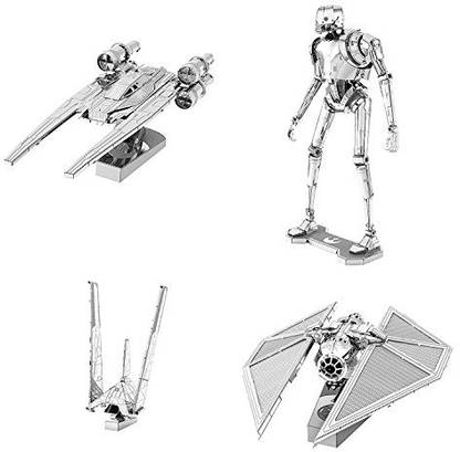 Fascinations Metal Earth 3D Metal Model Kits - Star Wars Rogue One Set of 4 - U-Wing Fighter
