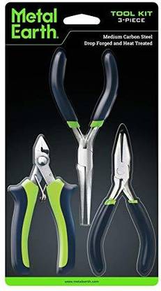 Fascinations 3-Piece Tool Set - Clipper - Flat Nose Pliers - Needle Nose Pliers