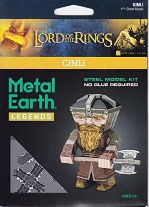 Fascinations Metal Earth Lord of The Rings Gimli 3D Metal Model Kit