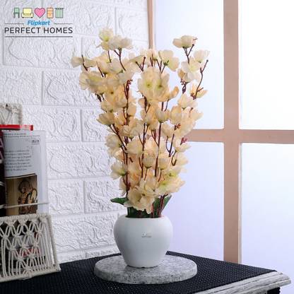 Flipkart Perfect Homes Natural Looking Artificial Floral Plant Pot for Home, Office And Garden Decor Wild Artificial Plant  with Pot