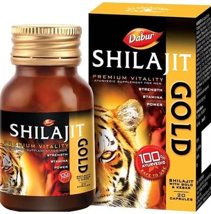 Dabur Shilajit Gold capsule 2 new(each of 20 capsule)