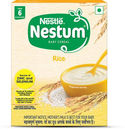 Nestle Nestum Baby Cereal - Rice (From 6 to 24 months) - Bag-in-Box Pack Cereal