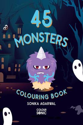 45 Monsters Colouring Book