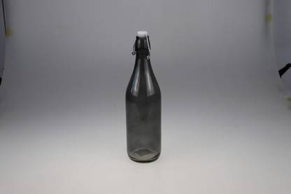 Virya Black Color Water, Juice Glass Bottle with air Tight Cap 1000 ml Bottle