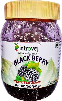 INTROVEJ Black Berry Flavored Paan Chutney 500gm Blackberry Mouth Freshener