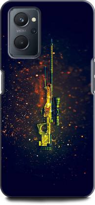 INDICRAFT Back Cover for OPPO A76, CPH2375 PUBG, AWM, Gun, GAME, BATTLEGROUNDS
