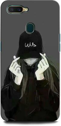 INTELLIZE Back Cover for OPPO A12 ANIME GIRL, BTS, BLACK LOVER, CAP, AMOR