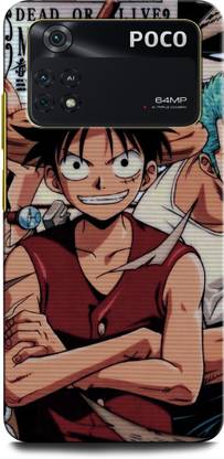 ORBIQE Back Cover for POCO M4 Pro LUFFY ONE PIECE, LUFFY, ANIME, MONKEY D LUFFY, CARTOON