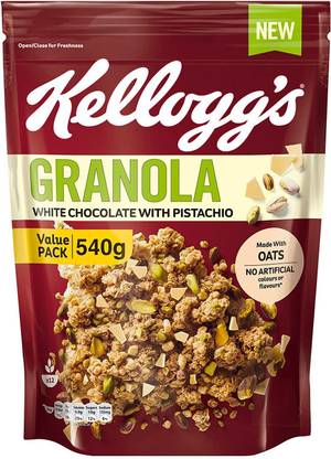 Kellogg's ranola White Chocolate With Pistachio 540g Pouch