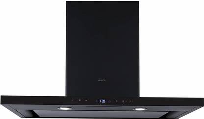 Elica iSMART 5 STAR Performance 90 cm Chimney with Inverter Technology SPOT H4 EDS 90 Wall Mounted Black 1425 CMH Chimney