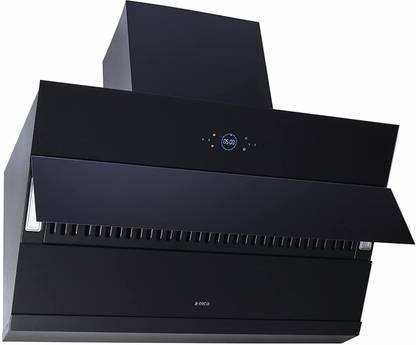 Elica iSMART 5 STAR Performance 90 cm Filterless with Inverter Technology EFL HAC 90 Auto Clean Wall Mounted Black 1600 CMH Chimney