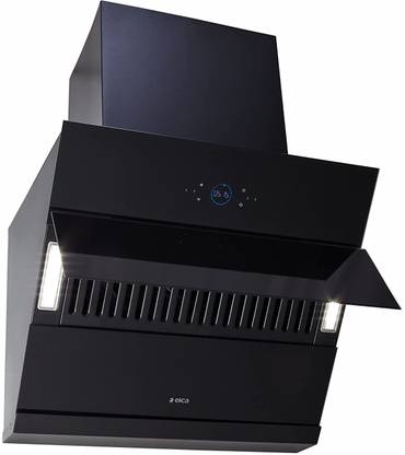 Elica iSMART 5 STAR Performance 60 cm Filterless with Inverter Technology EFL HAC 60 Auto Clean Wall Mounted Black 1600 CMH Chimney