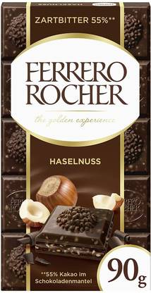 FERRERO ROCHER Hazelnut 55% Dark Chocolate Bars