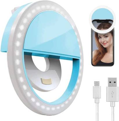 SM PRODUCTS Selfie Beauty Ring Light LED Flash White Light for iPhone, Android & iPad Series Ring Flash