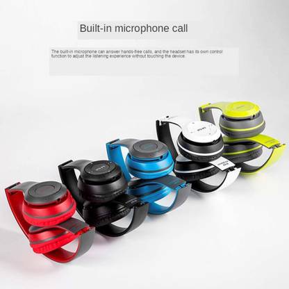 high waves P47 Wireless Headphone Bluetooth with Micmulticolor Bluetooth Gaming