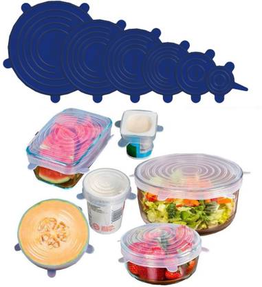 DHONI Multipurpose Unbreakable Lids For Kitchen Microwave Serving Bowls, Containers 6 inch Lid Set