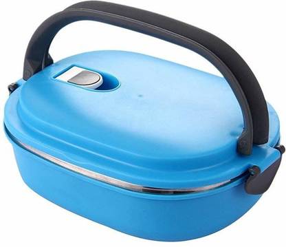 RAREGEAR Vaccum Air-Hole Lunch Box with Handle and Spoon Insulated Adults|School|Office 2 Containers Lunch Box