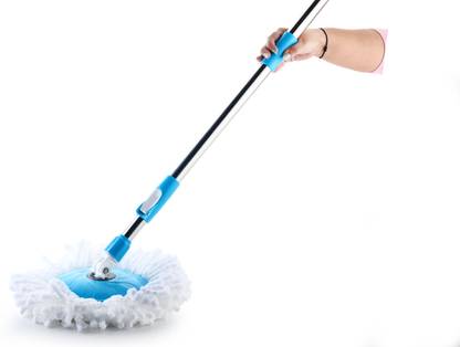 MADHULI 360? Rotating Pole Spin Mop Stick with Super Absorbent Refill for Floor Cleaning Wet & Dry Mop