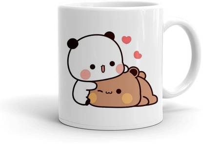 Eximfly CRAZY LAZY TEDDY DESIGNER COFFEE MUG coffee mug Ceramic Coffee Mug