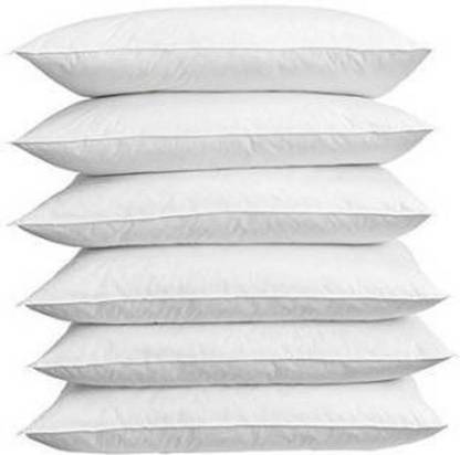 CRAZY WORLD Microfibre Sleeping Pillow Pack of 6 Solid Ultra soft Luxury sleeping pillow