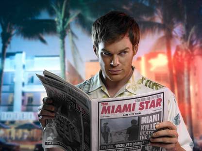 Poster Tv Show Dexter Michael C. Hall Dexter Morgan sl1539 (Wall Poster, 13x19 Inches, Matte, Multicolor) Fine Art Print