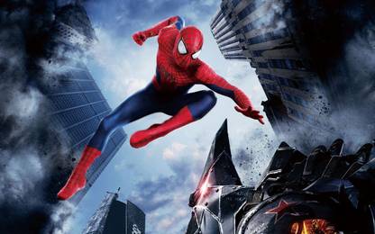 Poster The Amazing Spider Man 2 Spider Man sl642 (Plastic Large Wall Poster, 36x24 Inches, Multicolor) Fine Art Print